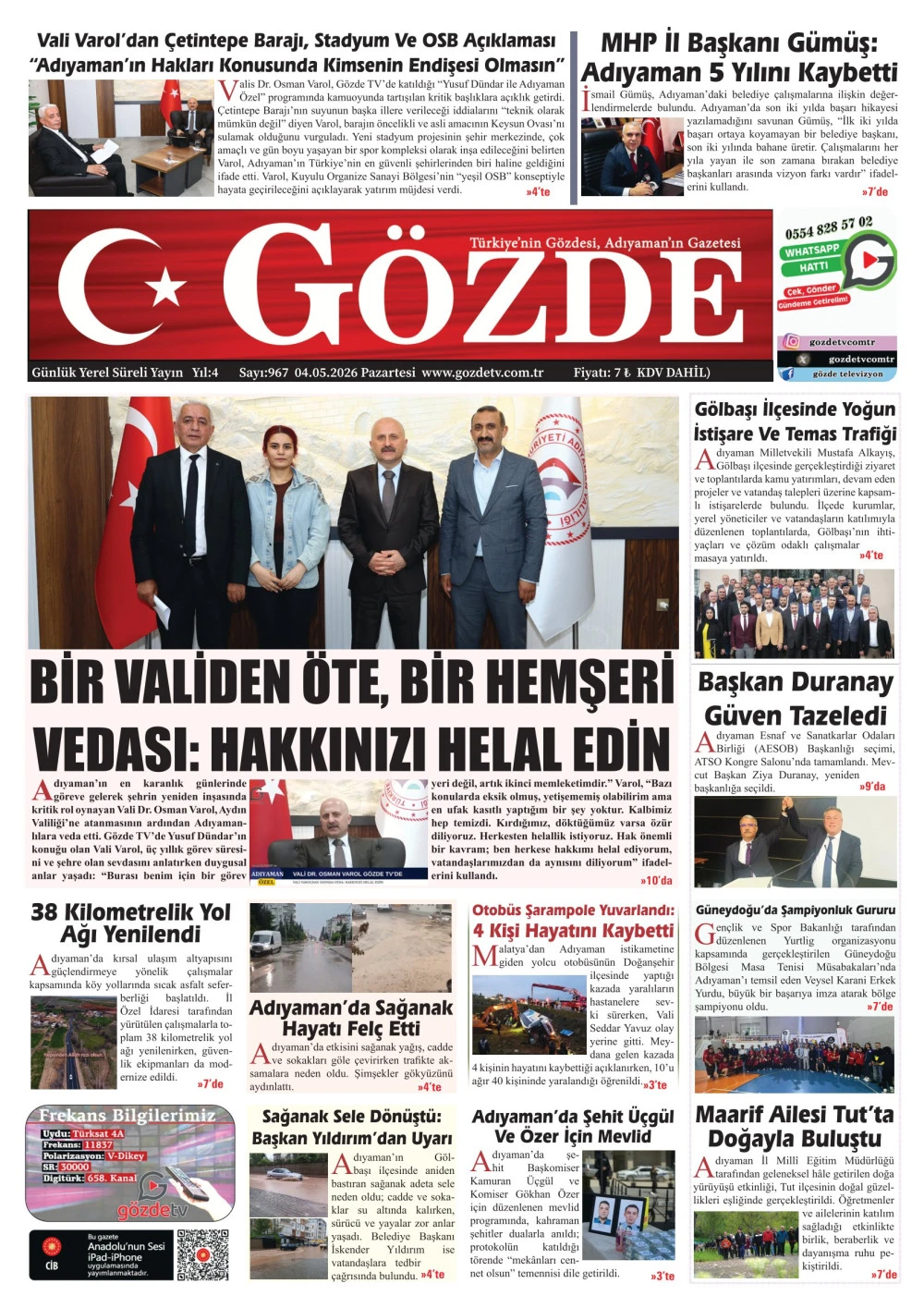 04 MAYIS 2026/967 Sayı