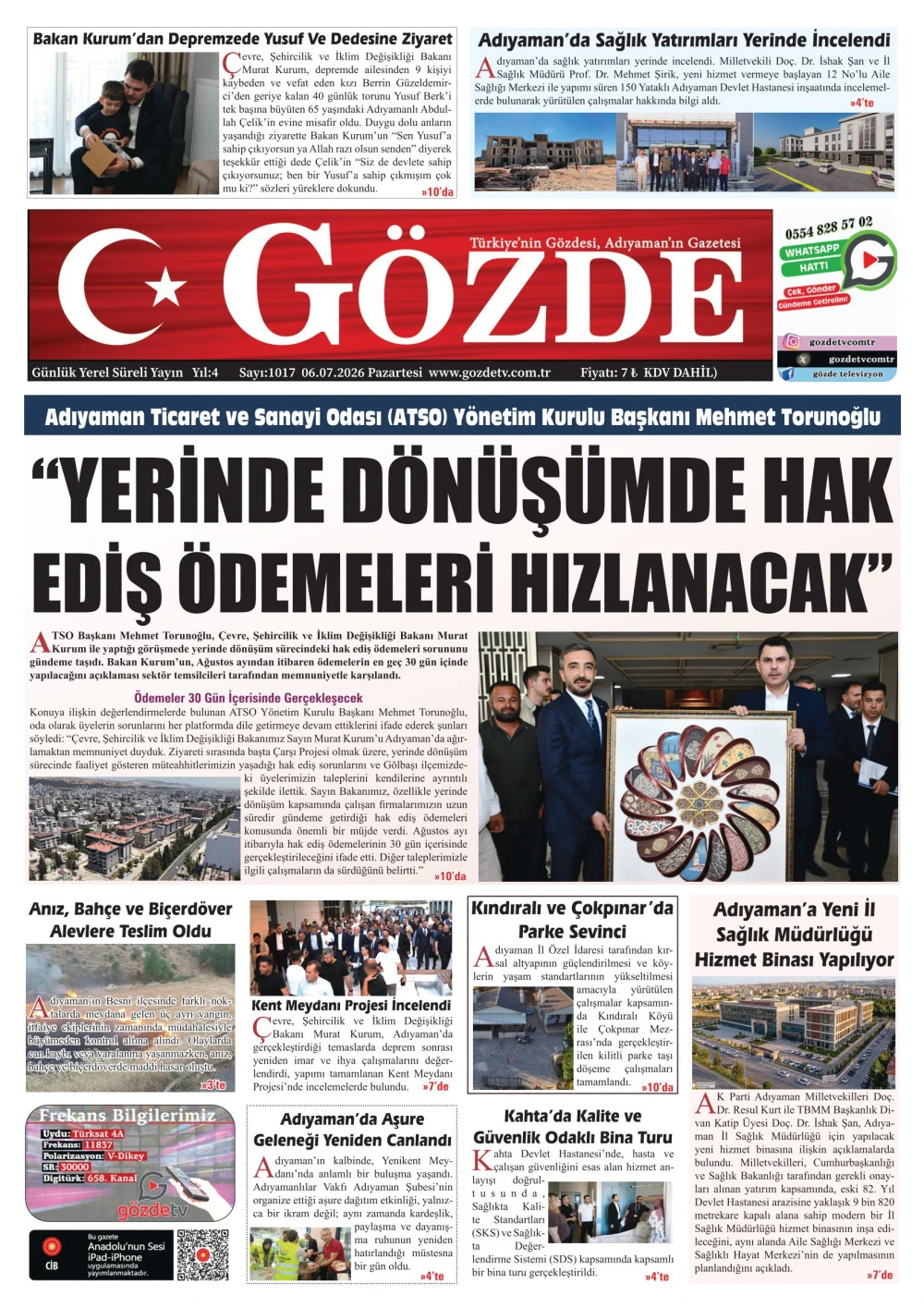 06 TEMMUZ 2026/1017 Sayı