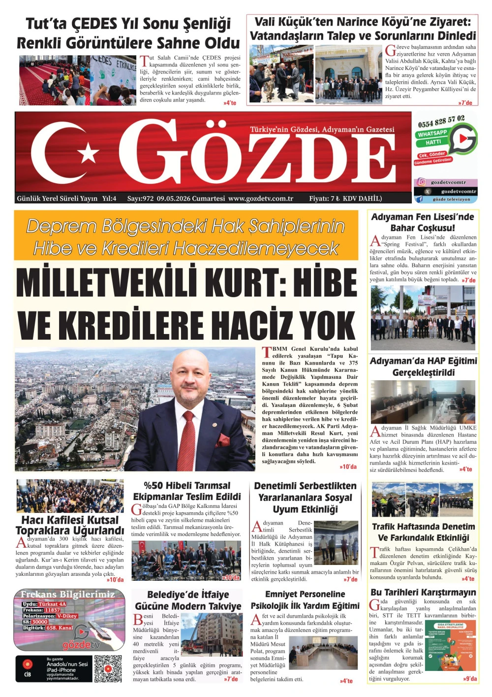 09 MAYIS 2026/972 Sayı