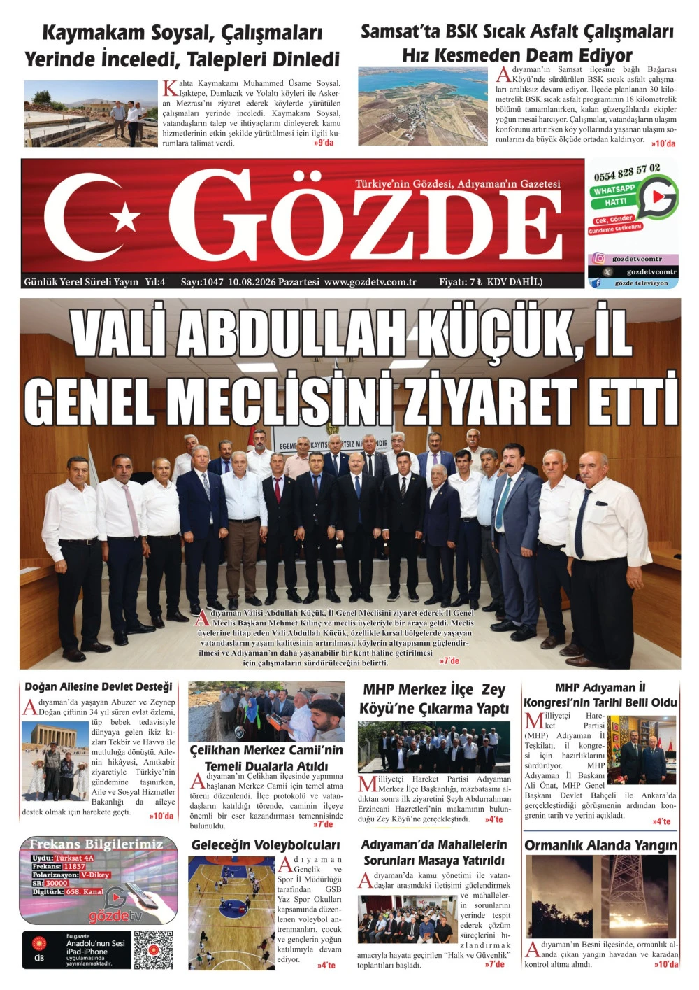 10 AĞUSTOS 2026/1047 Sayı