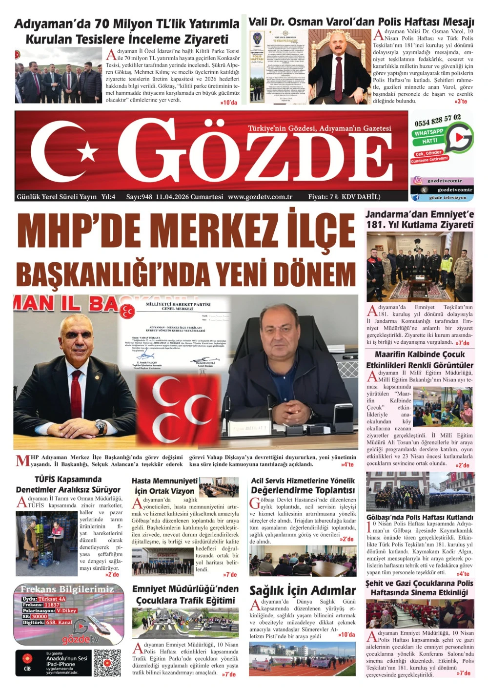 11 NİSAN 2026/948 Sayı