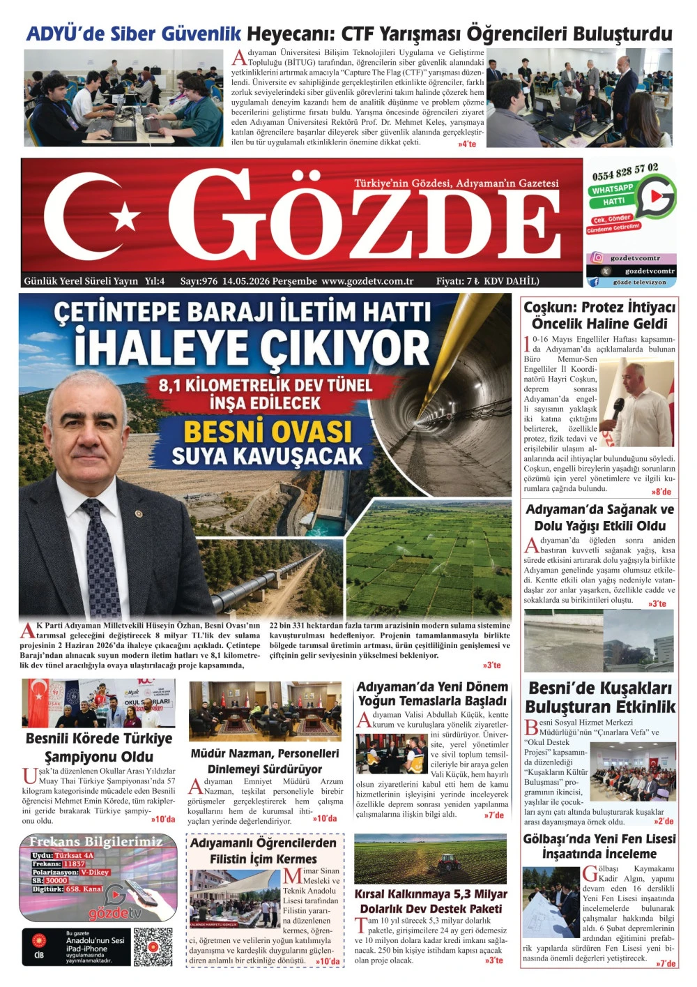 14 MAYIS 2026/976 Sayı