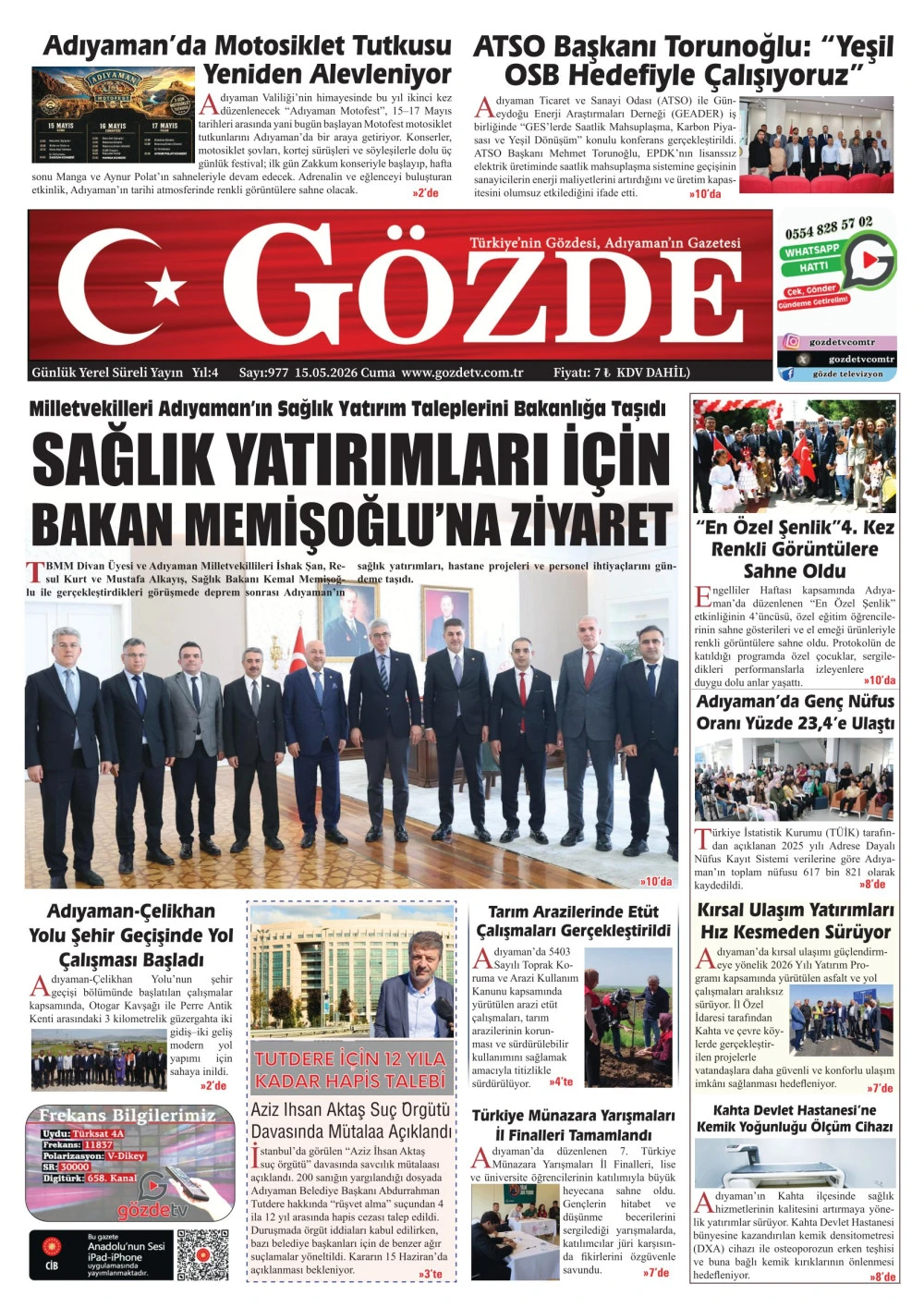 15 MAYIS 2026/977 Sayı