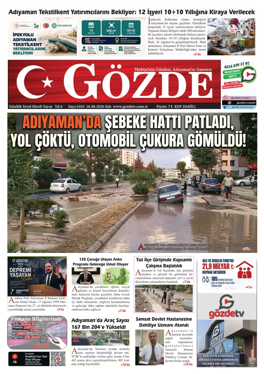 18 AĞUSTOS 2026/1054 Sayı