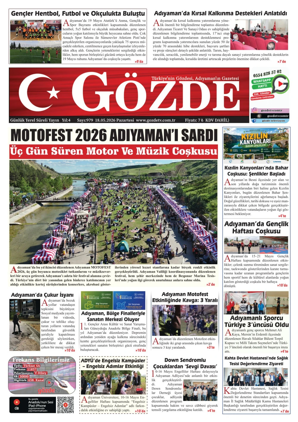 18 MAYIS 2026/979 Sayı