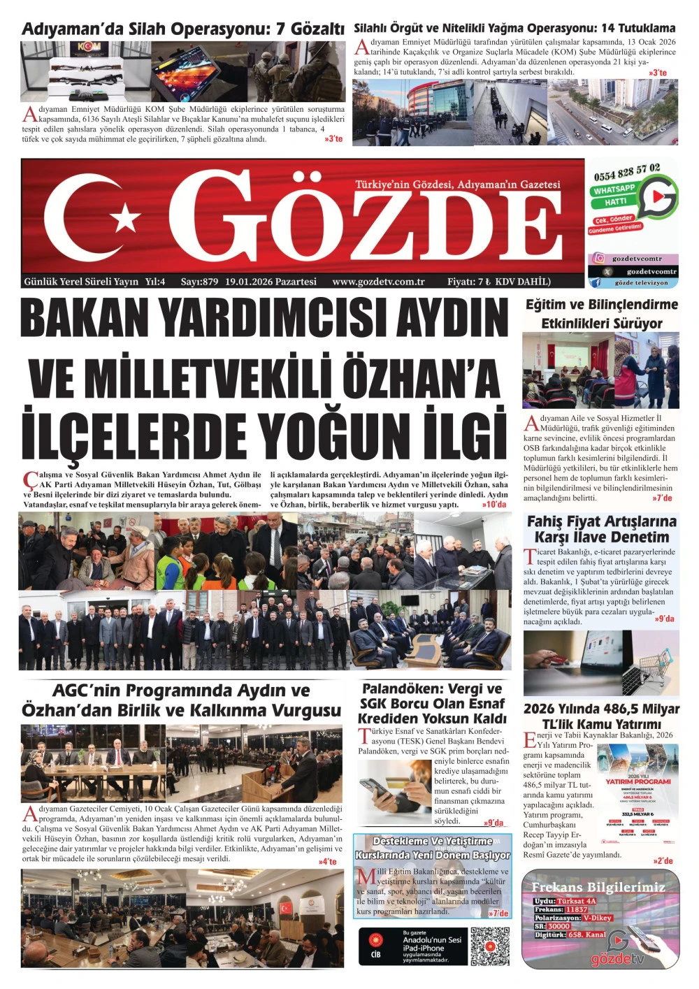 19 OCAK 2026/879 Sayı