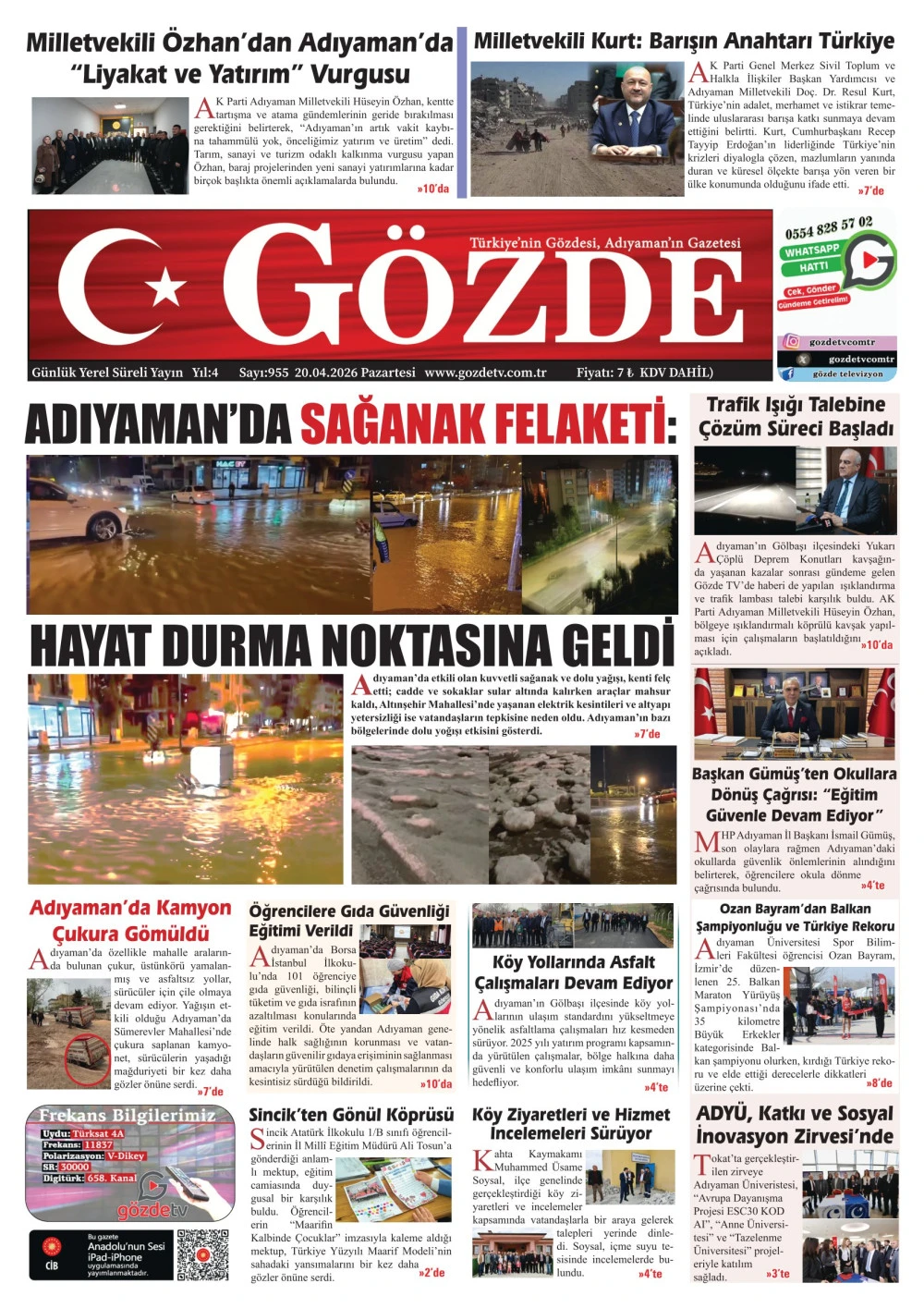 20 NİSAN 2026/955 Sayı