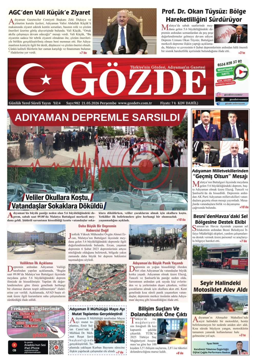 21 MAYIS 2026/982 Sayı