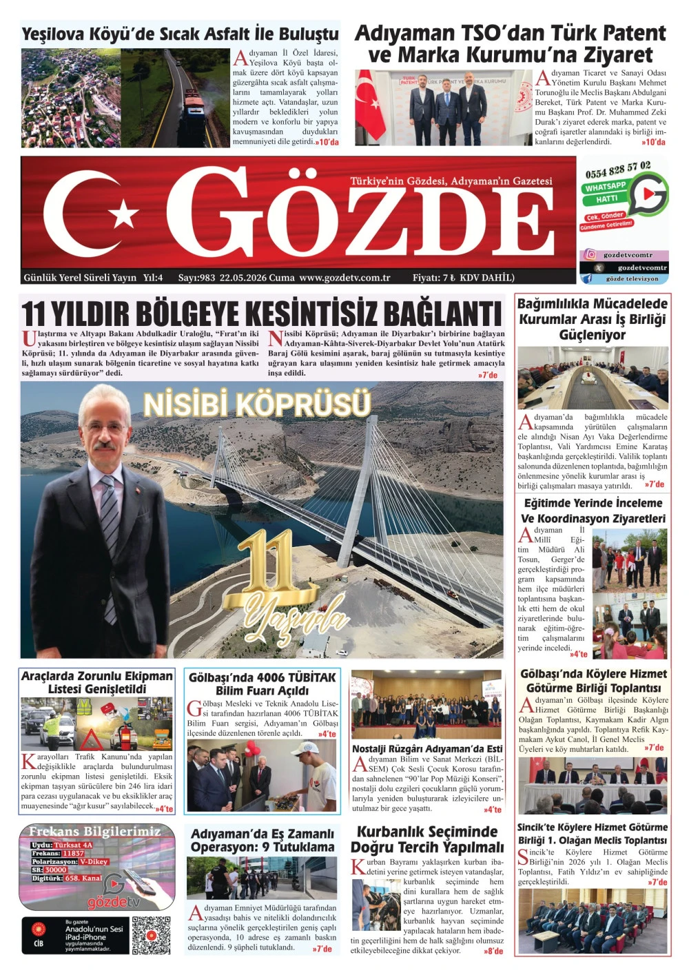 22 MAYIS 2026/983 Sayı