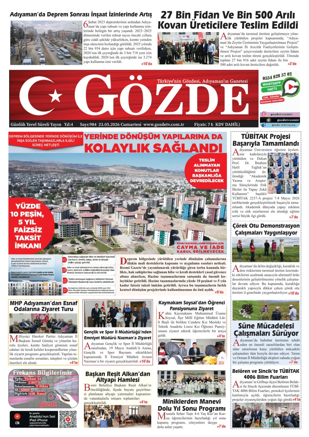 23 MAYIS 2026/984 Sayı