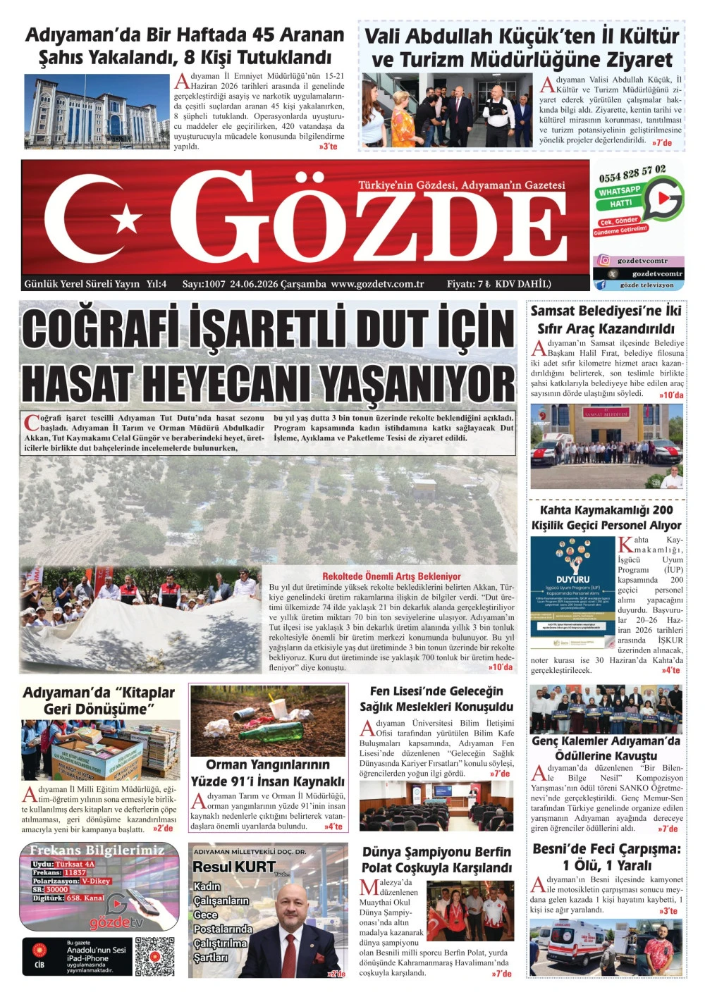 24 HAZİRAN 2026/1007 Sayı