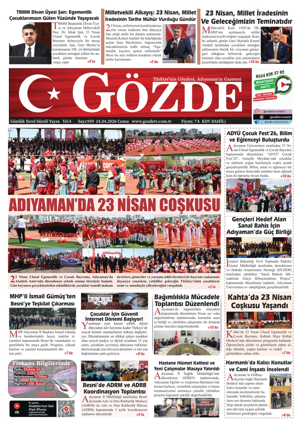 24 NİSAN 2026/959 Sayı