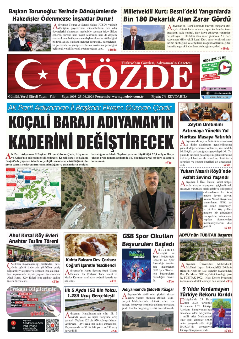 25 HAZİRAN 2026/1008 Sayı