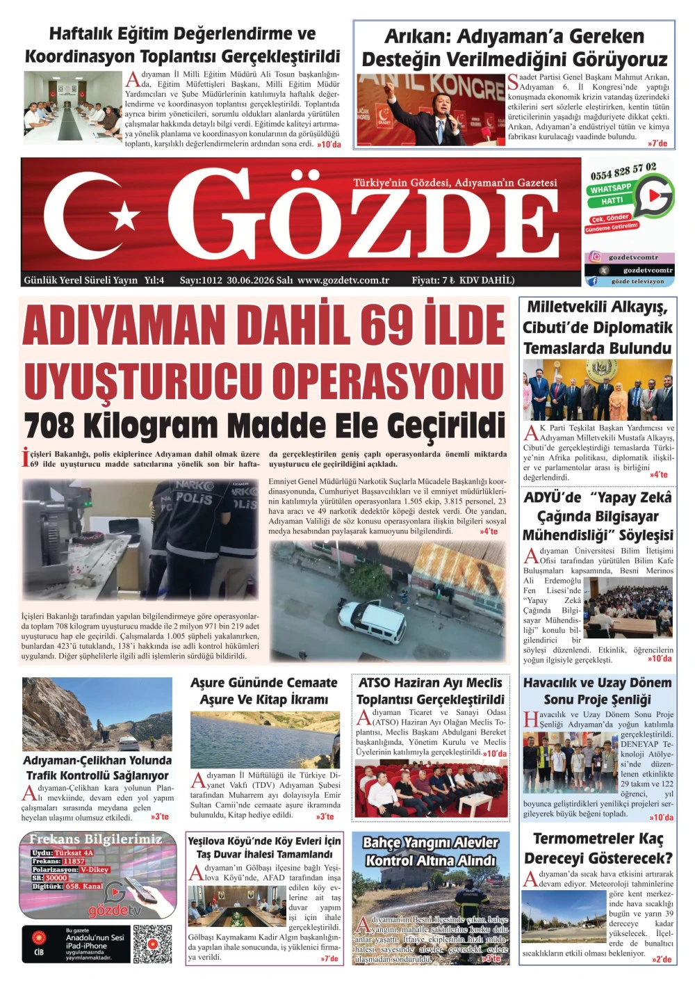 30 HAZİRAN 2026/1012 Sayı