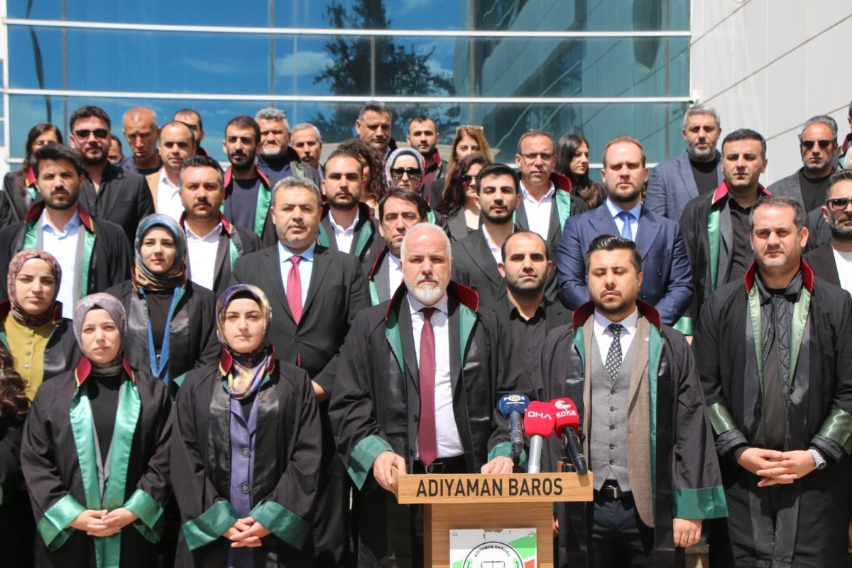Adıyaman Barosu&rsquo;ndan İsrail&rsquo;e Tepki: &lsquo;Zul&uuml;m Artarak Devam Ediyor&rsquo;