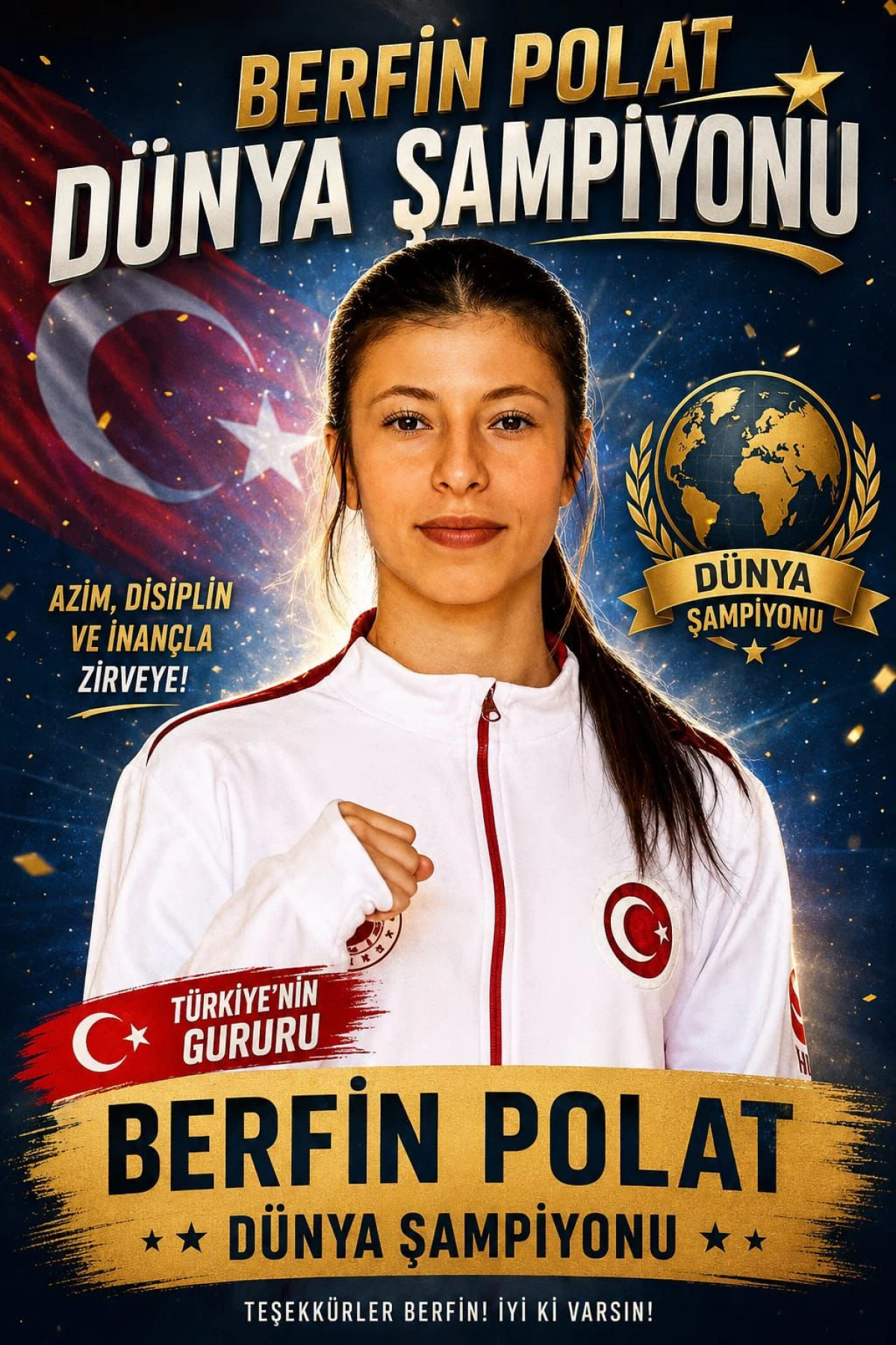 ADIYAMAN BESNİ&rsquo;NİN GURURU: BERFİN POLAT D&Uuml;NYA ŞAMPİYONU OLDU