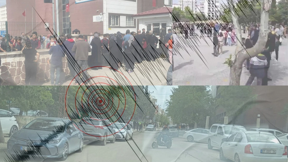 Adıyaman Depremle Sarsıldı: Veliler Okullara Koştu, Vatandaşlar Sokaklara D&ouml;k&uuml;ld&uuml;