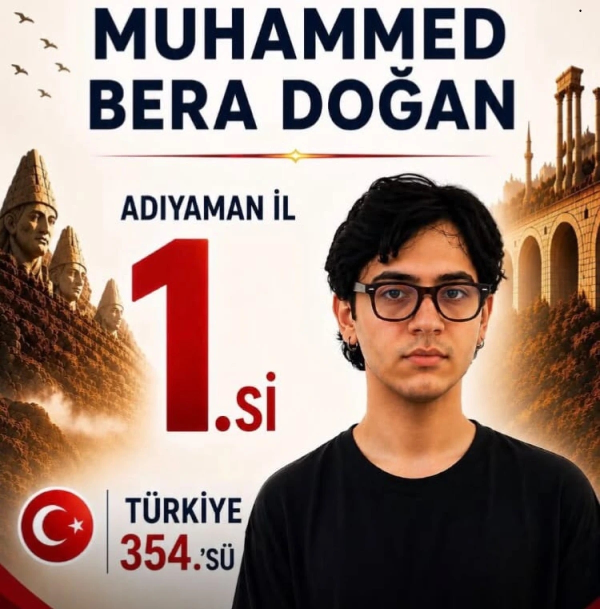 Adıyaman İl Birincisi Muhammed Bera Doğan, Azmiyle Engel Tanımadı