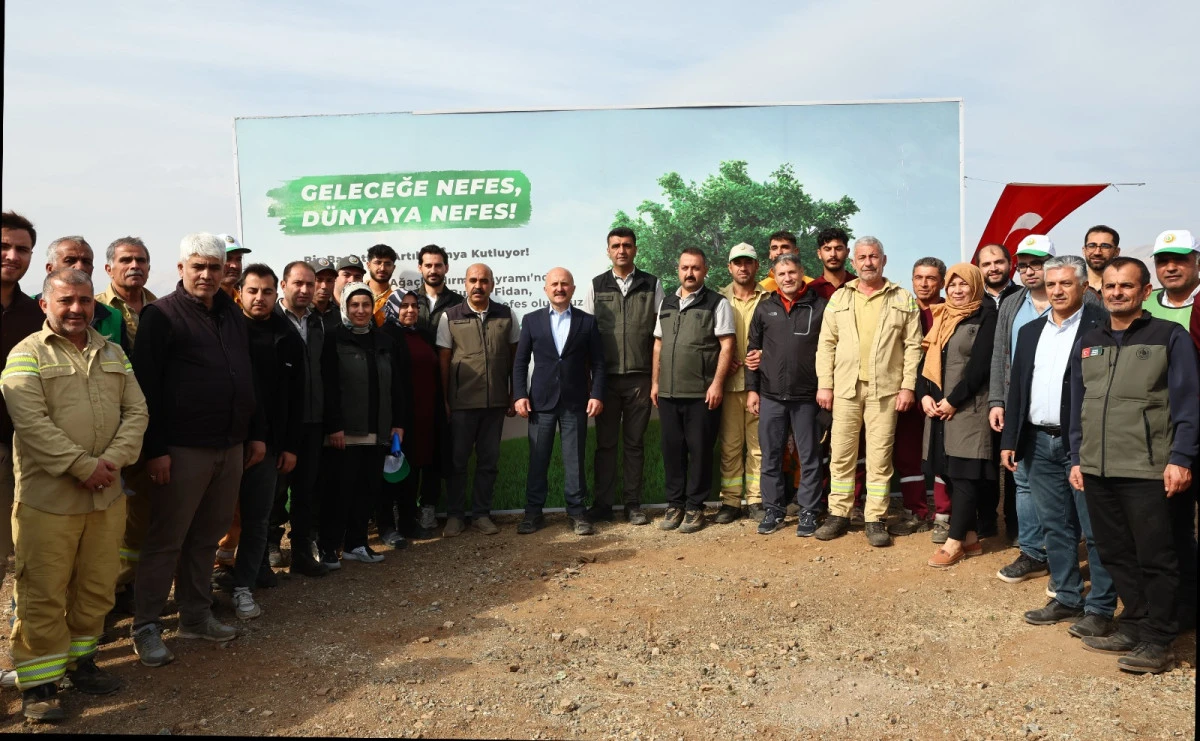 Adıyaman’da 10 Bin 500 Fidan Toprakla Buluştu