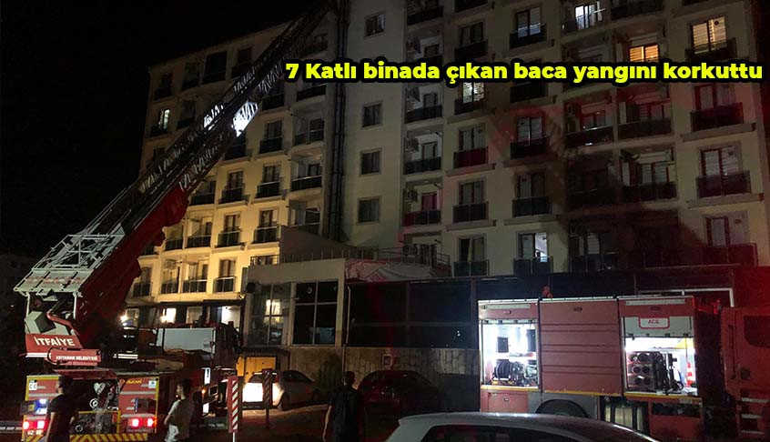 Adıyaman’da 7 Katlı binada çıkan baca yangını korkuttu