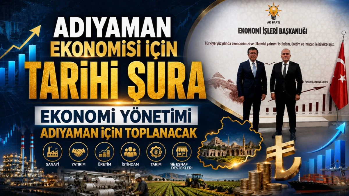 Adıyaman&rsquo;da Ekonomiyi Tarihi Ayağa Kaldıracak Şura
