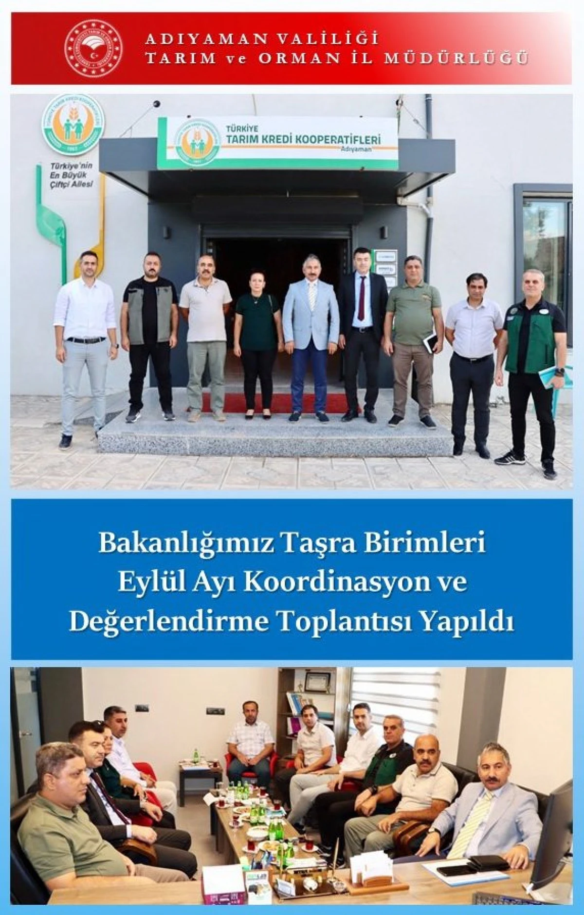 Adıyaman’da Eylül Ayı Koordinasyon ve Değerlendirme Toplantısı Yapıldı