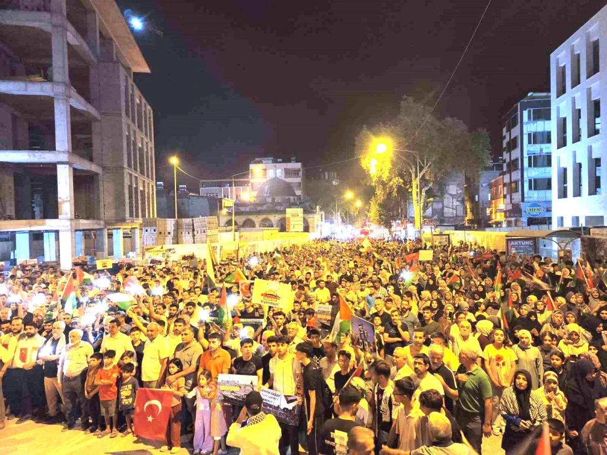 Adıyaman’da Filistin İçin Dayanışma Yürüyüşü