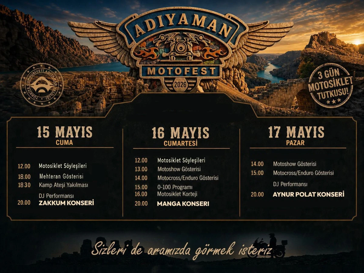 Adıyaman&rsquo;da Motosiklet Tutkusu Yeniden Alevleniyor: 2. Motofest Başlıyor!