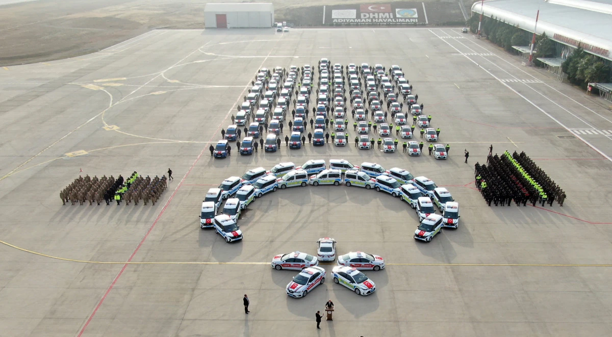 Adıyaman'daki Güvenlik Hizmetlerine Güç Katacak 116 Yeni Araç Hizmete Girdi