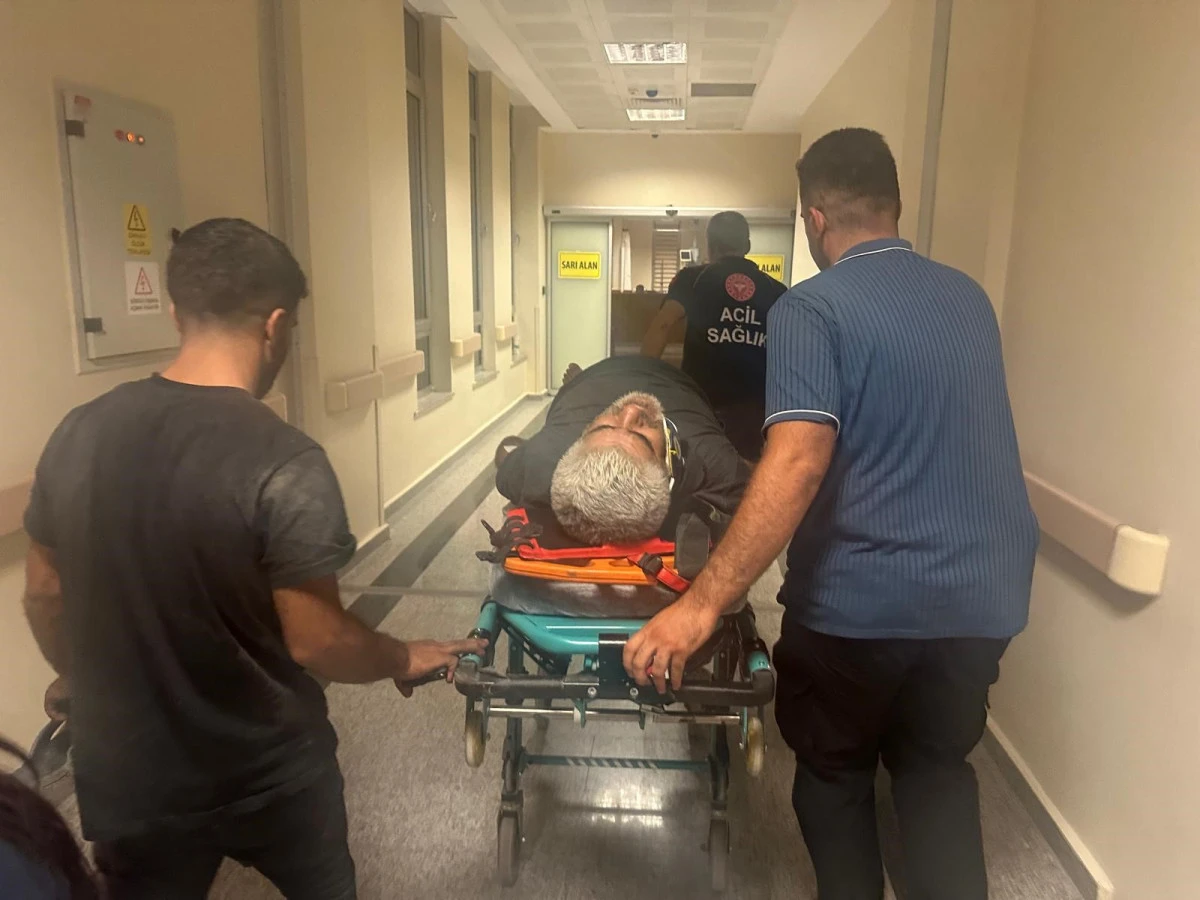 Araç Bakım Kanalına Düşerek Yaralandı