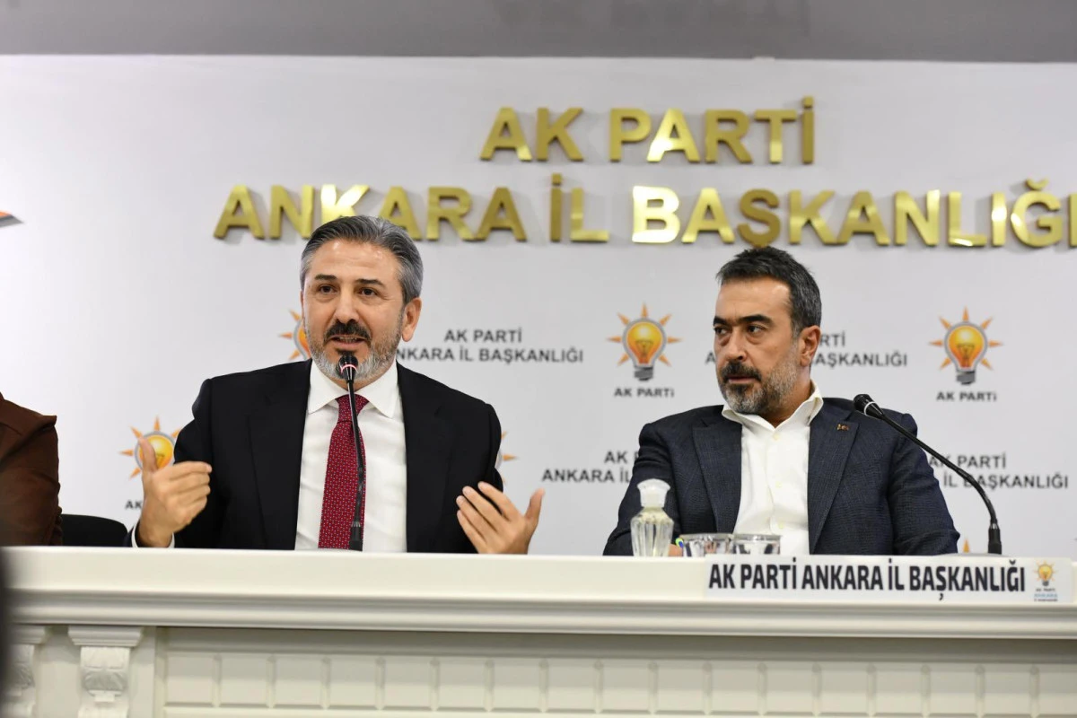 Bakan Yardımcısı Ahmet Aydın'dan AK Parti Ankara İl Yönetimine Ziyaret