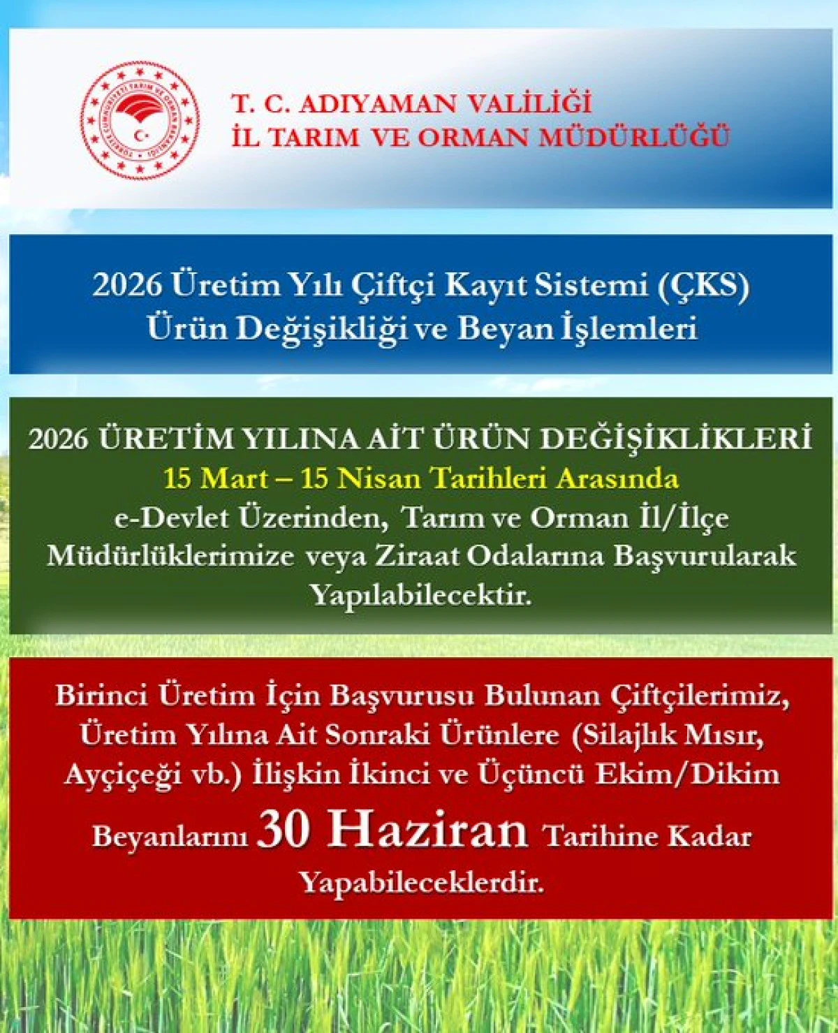 &Ccedil;KS &Uuml;r&uuml;n Değişikliği Ve Beyan S&uuml;reci 15 Mart&rsquo;ta Başlıyor