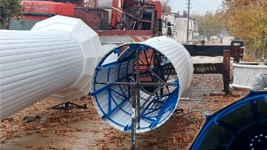 Depremde Yıkılan Cami Minareleri Yeniden İnşa Edildi