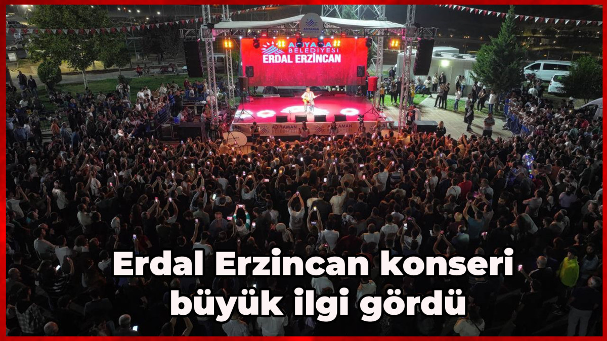 Erdal Erzincan konseri büyük ilgi gördü