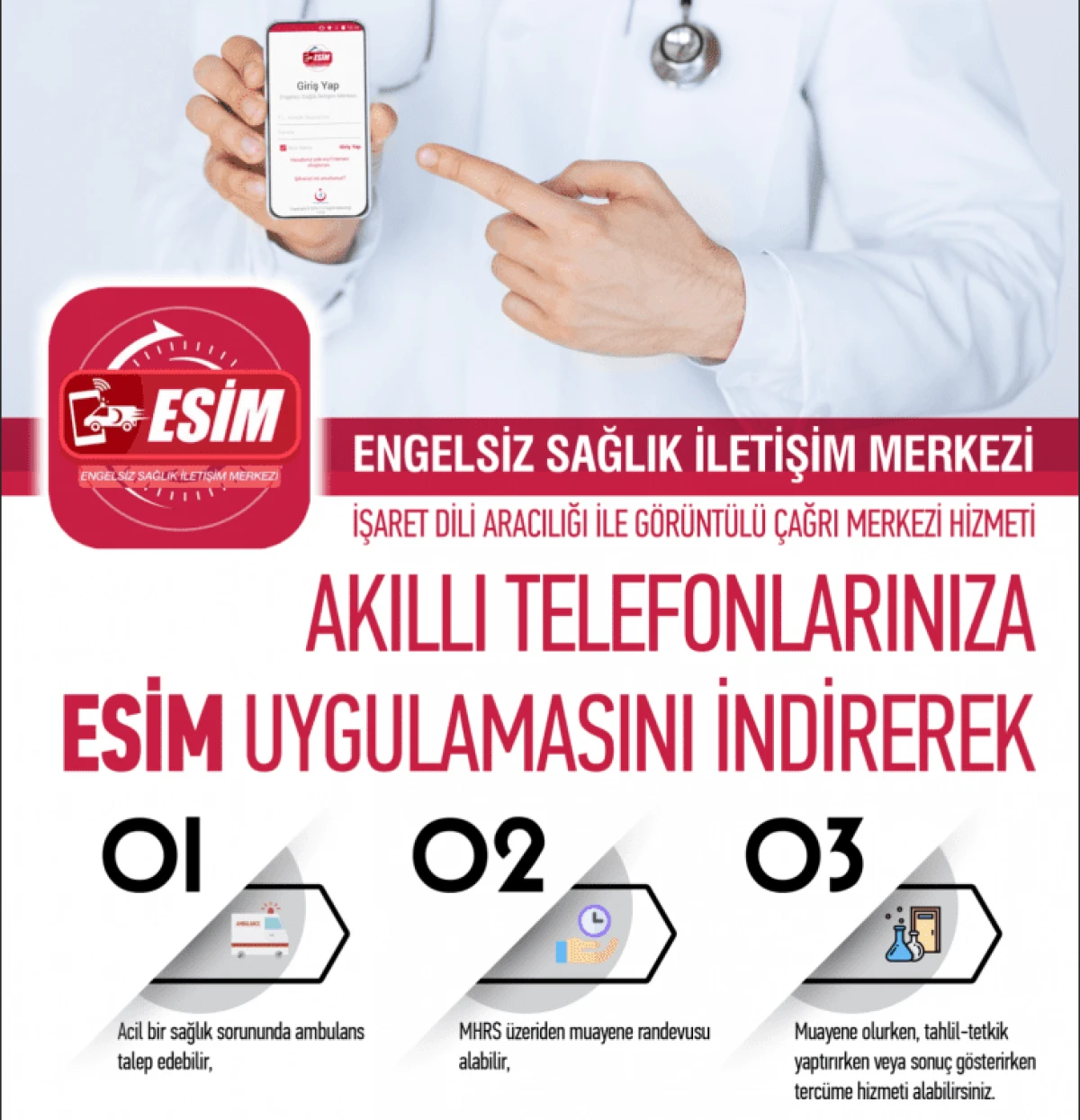 ESİM Mobil Uygulaması İşitme Engelli Vatandaşlara Acil Durumlarda Hayat Kurtaran Destek Sunuyor