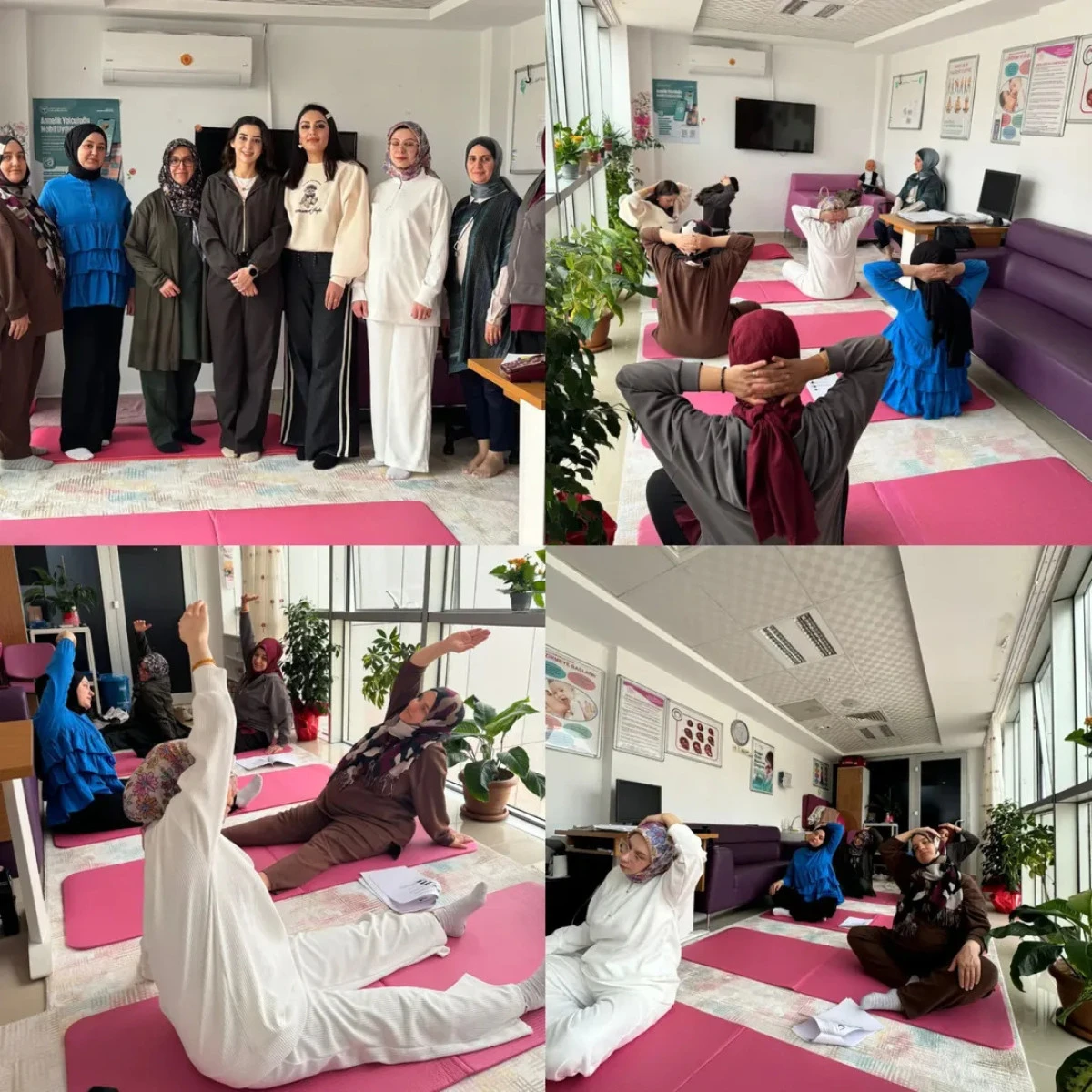 G&ouml;lbaşı Devlet Hastanesi&rsquo;nde Gebe Okulu&rsquo;nda Egzersizler Devam Ediyor