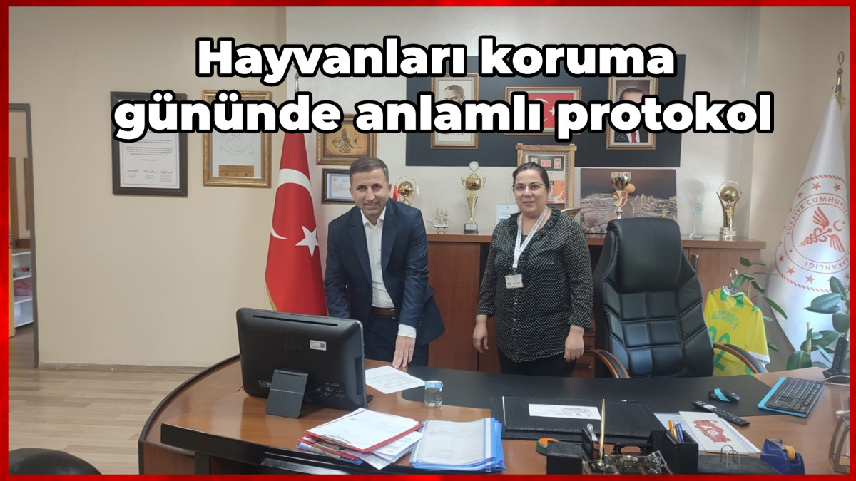 Hayvanları koruma gününde anlamlı protokol