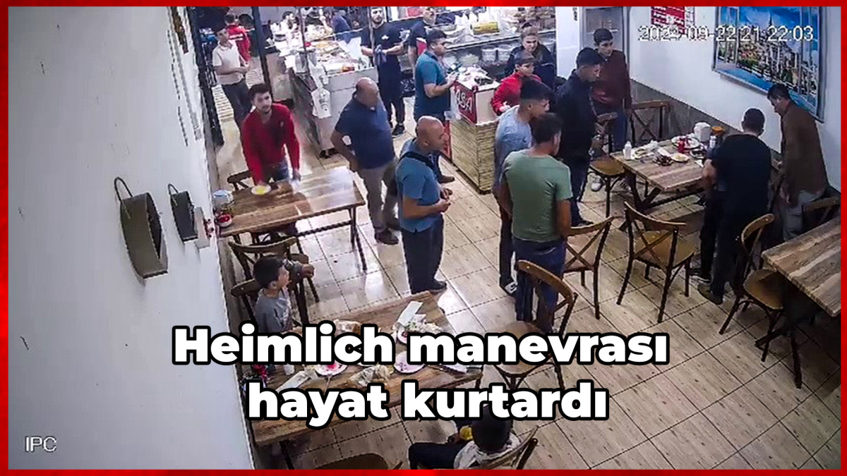 Heimlich manevrası hayat kurtardı