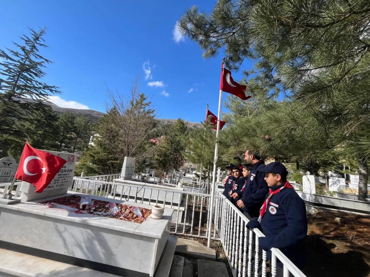 İl&ccedil;elerde Emniyet Teşkilatına Ziyaret, Şehitler İ&ccedil;in Dualar
