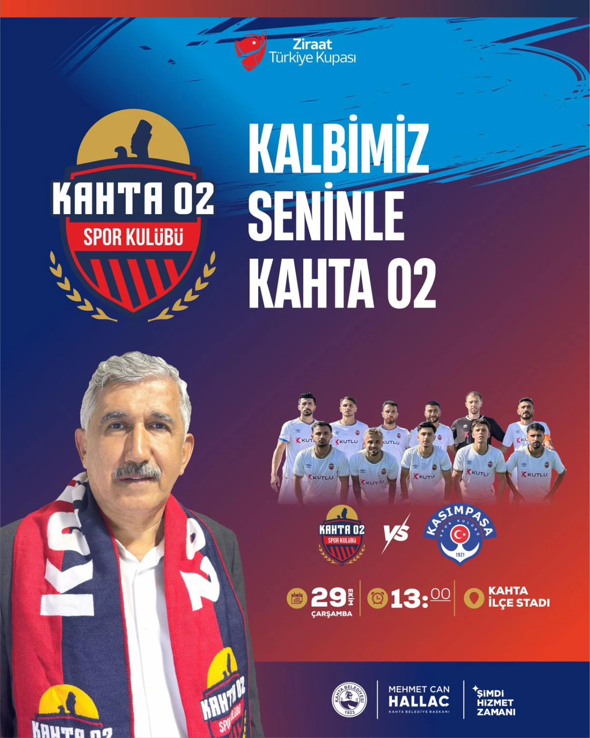 Kahta Belediye Başkanından Tüm Adıyamanlı Hemşerilerimize Kahta Spor02’ye Destek Çağrısı
