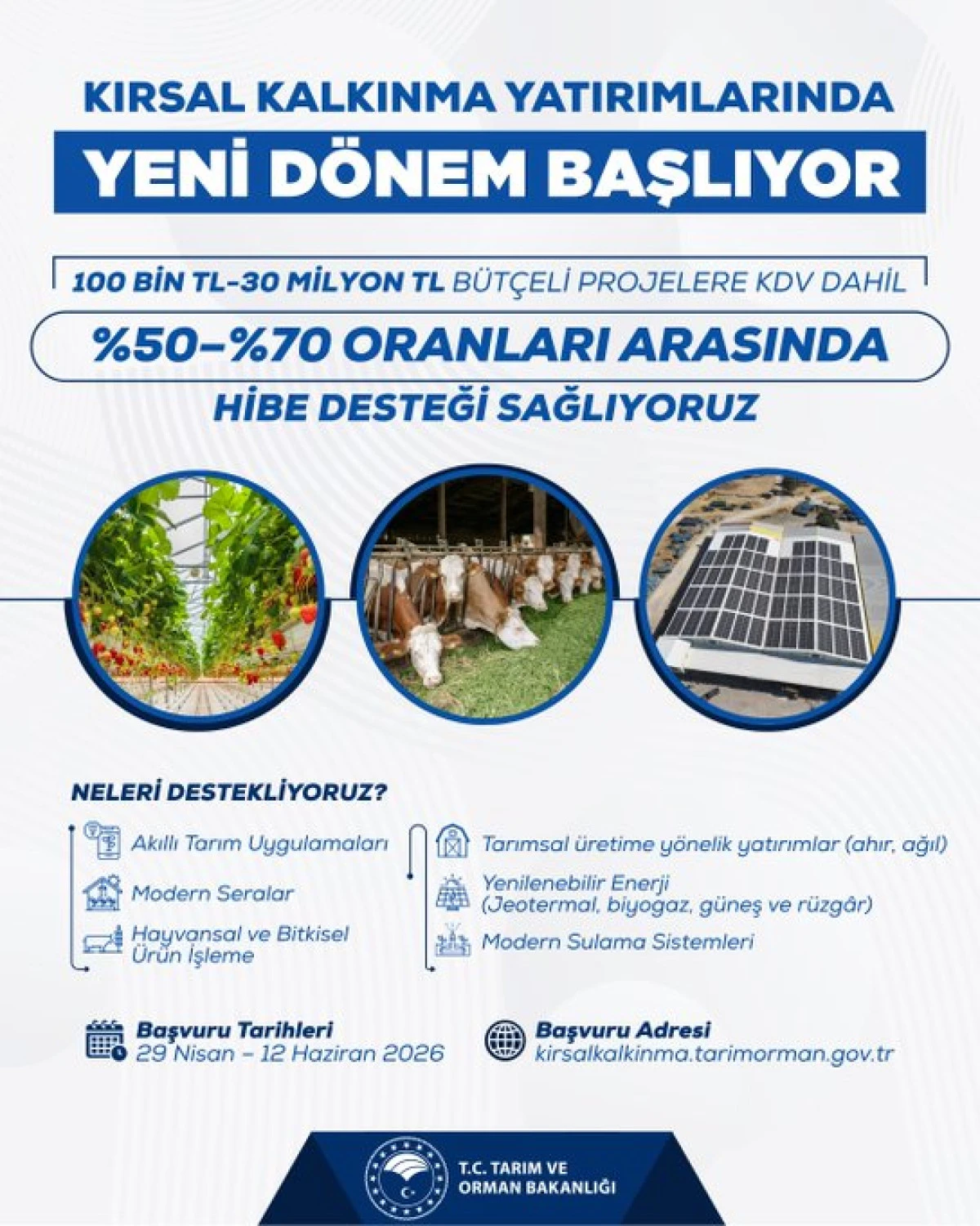 Kırsal Kalkınma Yatırım Programı 2026 Başvuru D&ouml;nemi Başladı