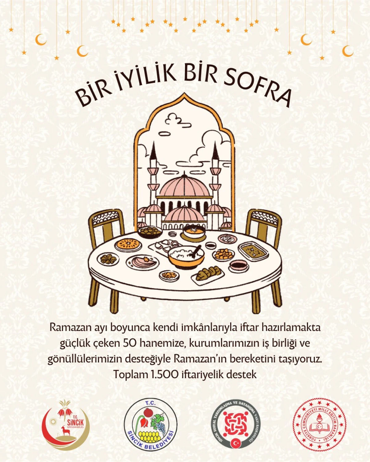 Sincik&rsquo;te &ldquo;Bir İyilik Bir Sofra&rdquo; Projesiyle Ramazan Dayanışması
