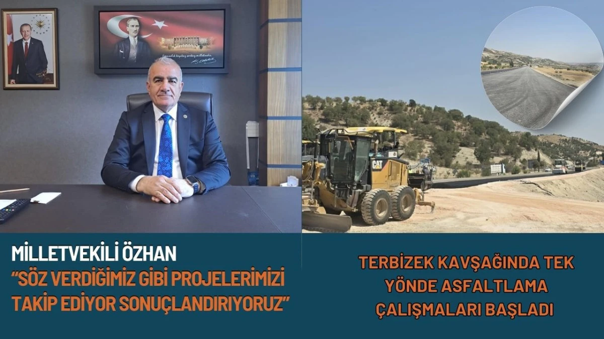 Terbizek Kavşağı'nda Asfaltlama çalışmaları Başladı