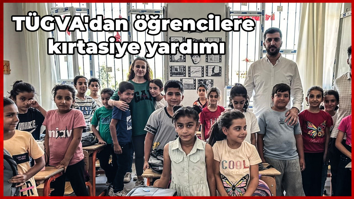 TÜGVA'dan öğrencilere kırtasiye yardımı