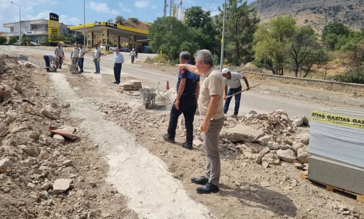 Tut İl&ccedil;e Girişinde Kapsamlı &Ccedil;alışma Başlatıldı