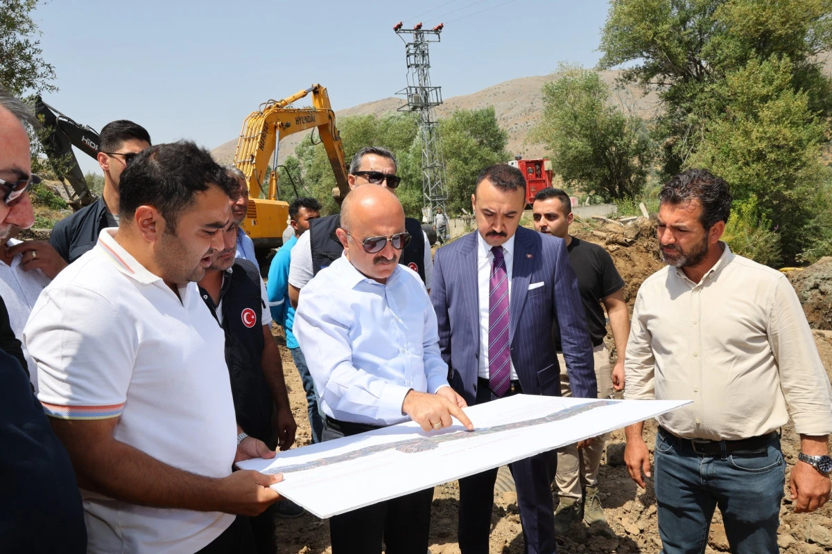 Vali Varol, Havşeri İsale Hattı'nda İncelemelerde Bulundu