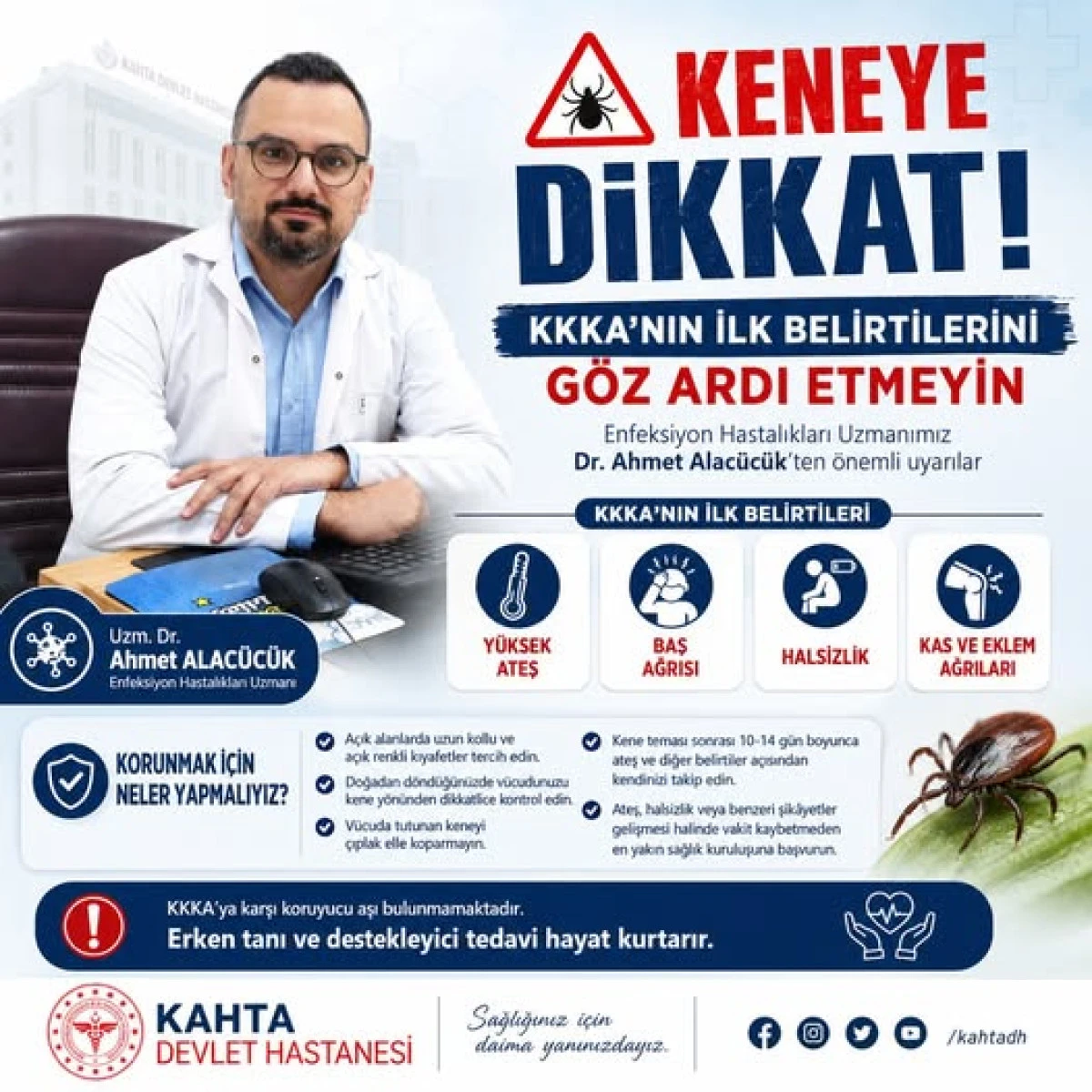 Yaz Aylarında Kene Tehlikesi Uyarısı: KKKA Hastalığına Karşı Dikkat &Ccedil;ağrısı