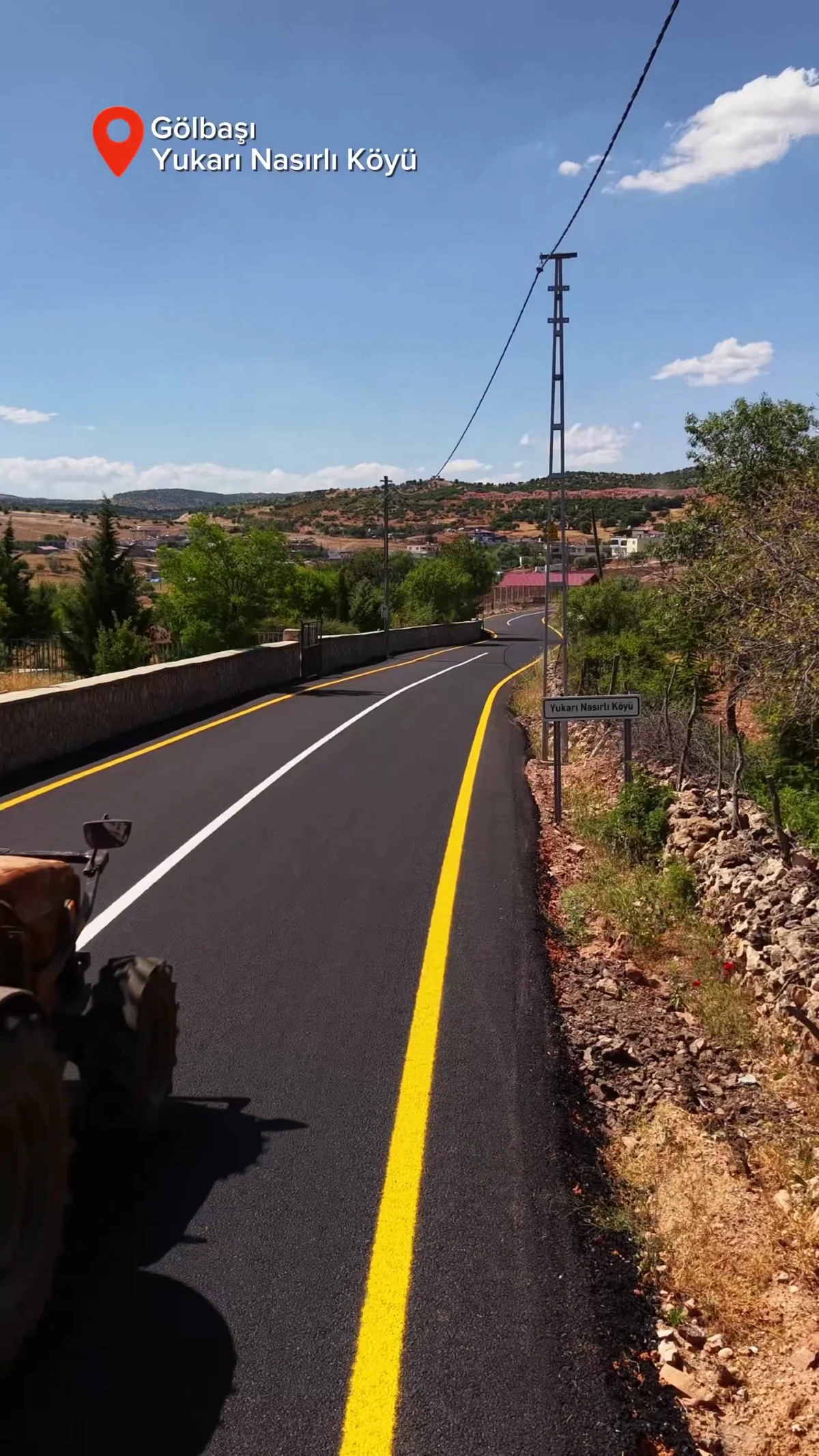 Yukarı Nasırlı K&ouml;y&uuml;&rsquo;nde Asfalt Sevinci: Kırsal Yollar Yenilenileniyor